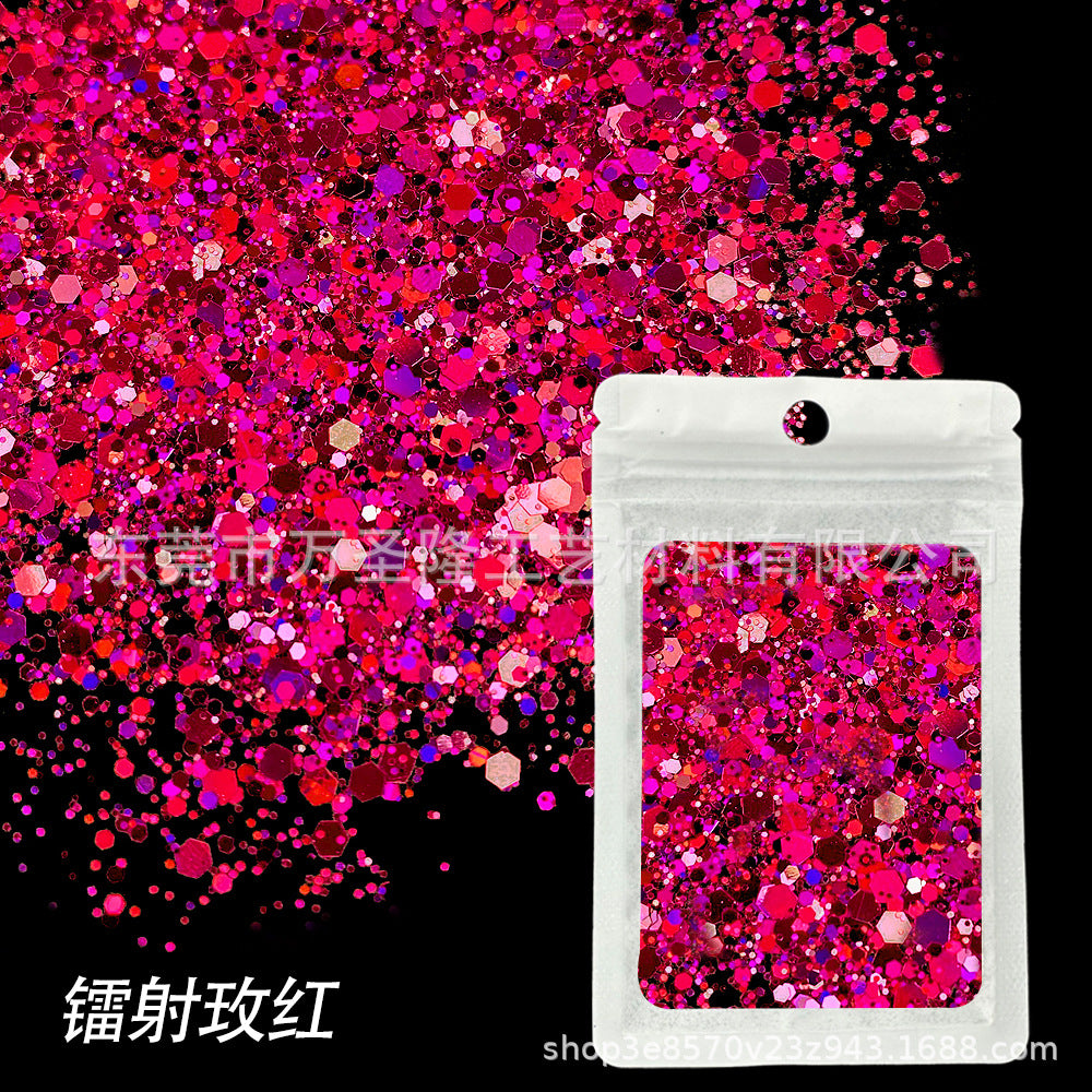 Wholesale Popular Holographic Mixed Size Sequins Filler